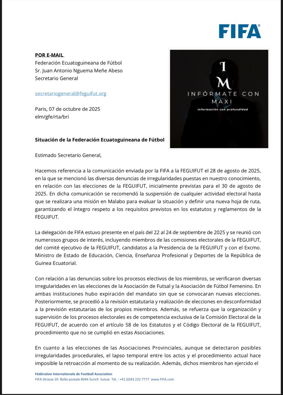 La FEGUIFUT, ante el espejo de la FIFA