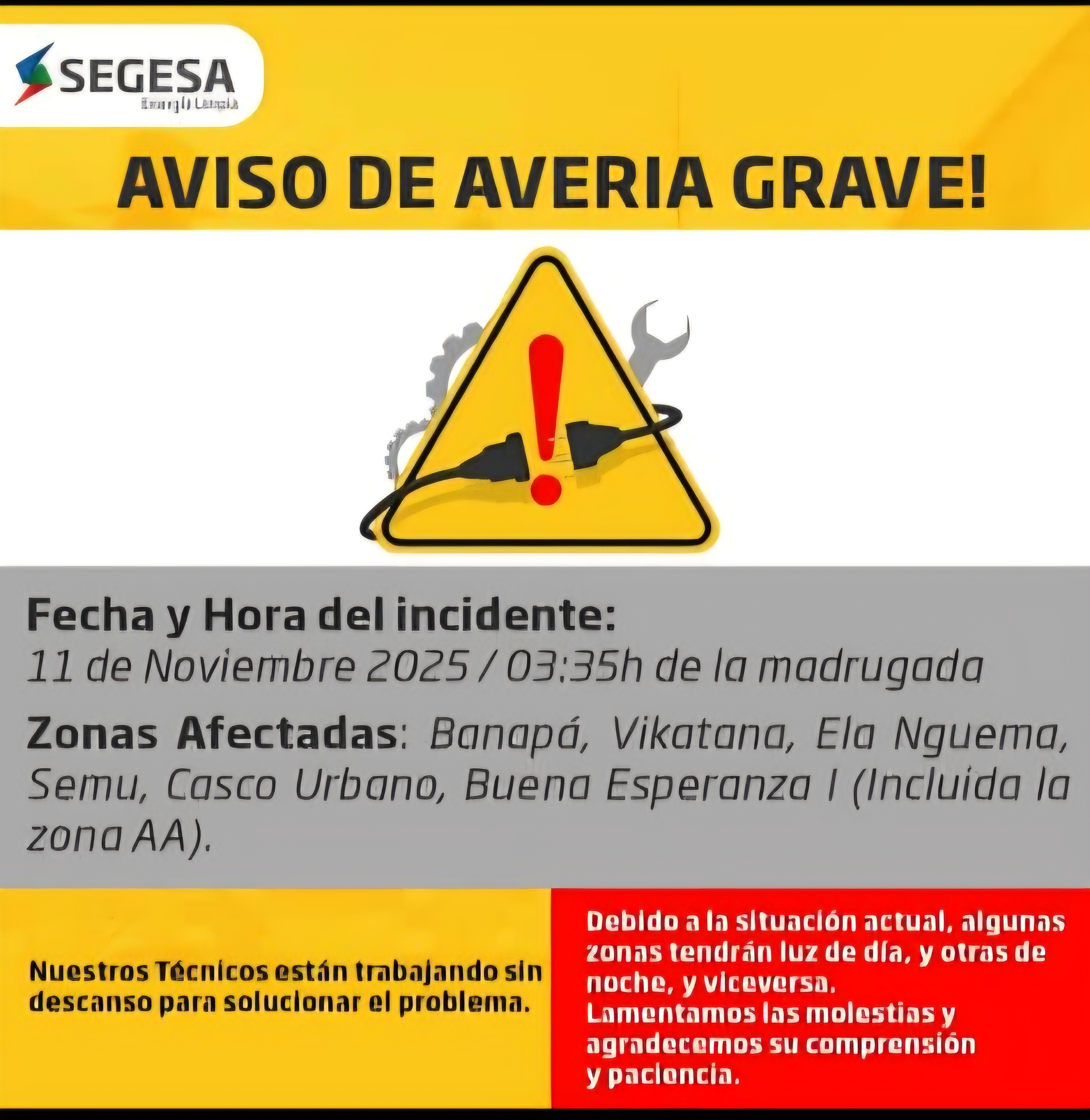 La imprevisión que nos deja a oscuras